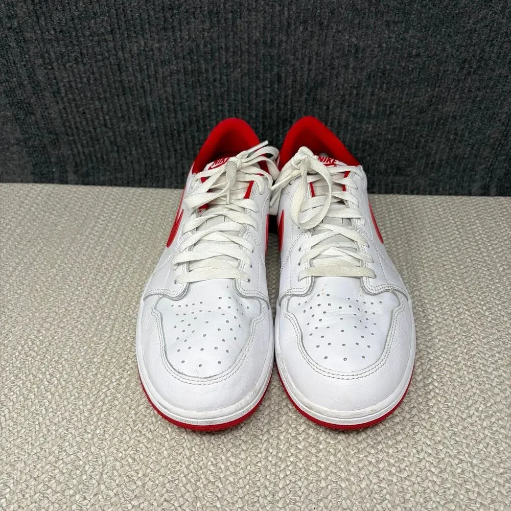 Nike Air Jordan 1 Low Retro OG University Red White Shoes Mens 12 CZ0790-161